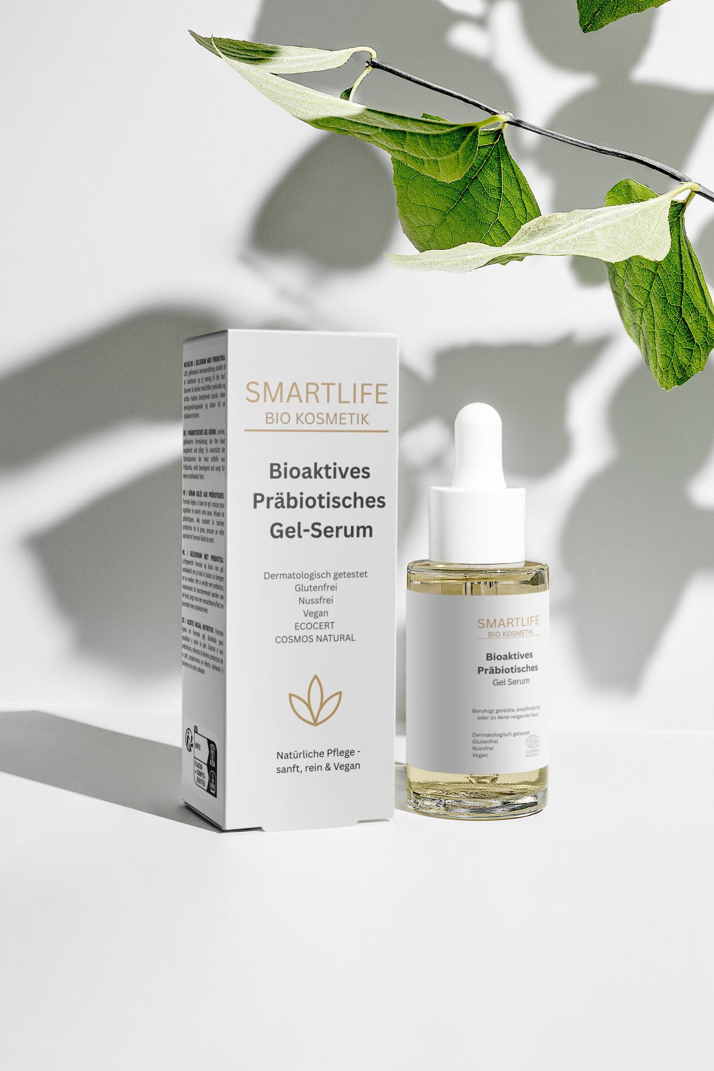 🧬 Bioaktives Präbiotisches Gel-Serum – Ausgleichend & Natürlich stärkend