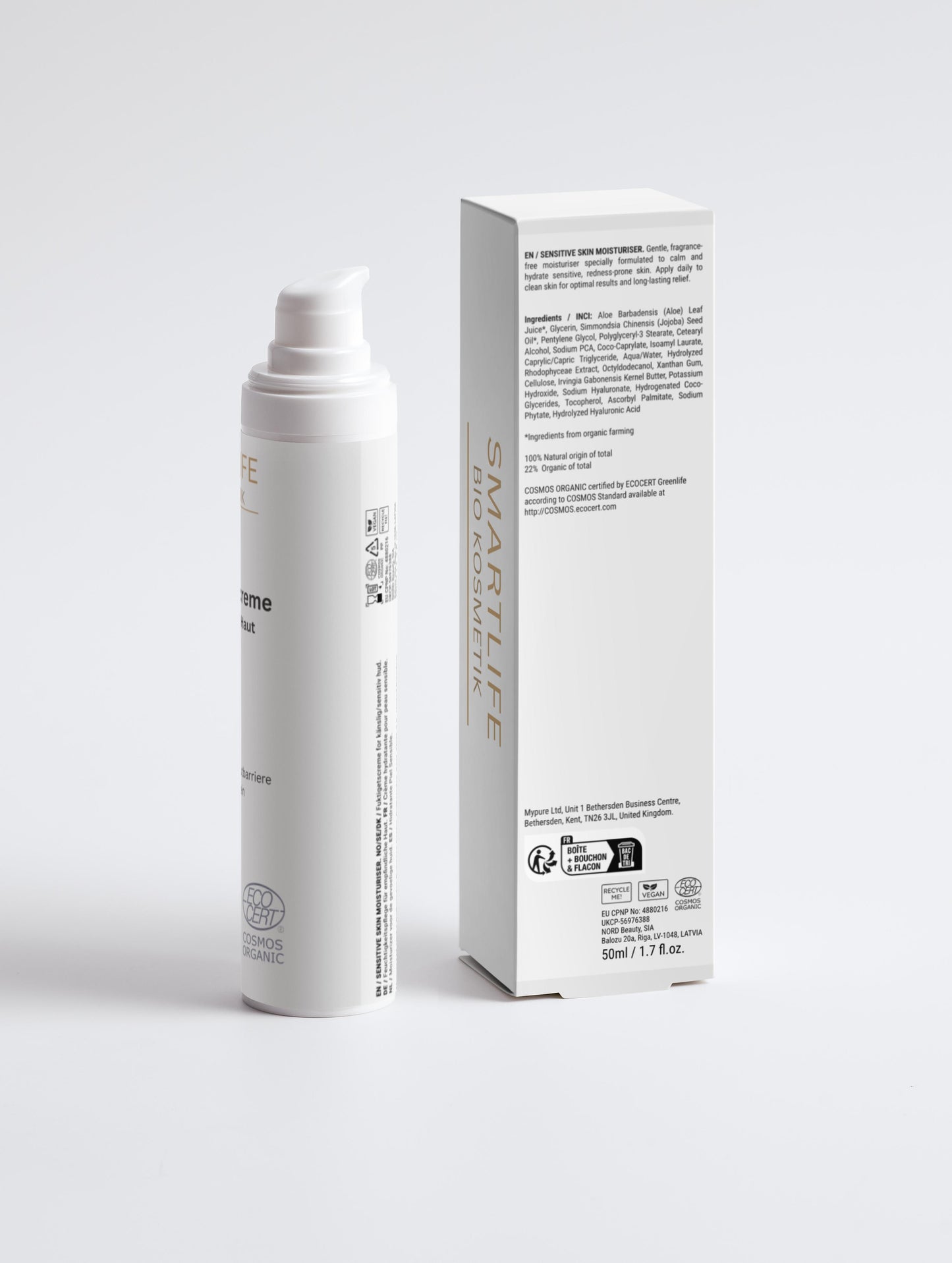 🌸 Moisturizing cream for sensitive skin, fragrance-free