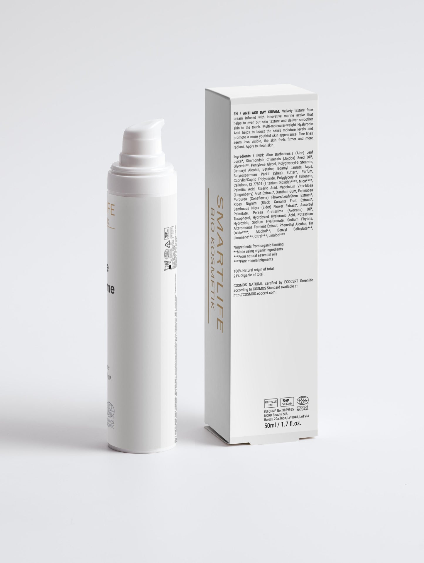 💧 Anti-aging day cream with marine active ingredient &amp; hyaluronic acid
